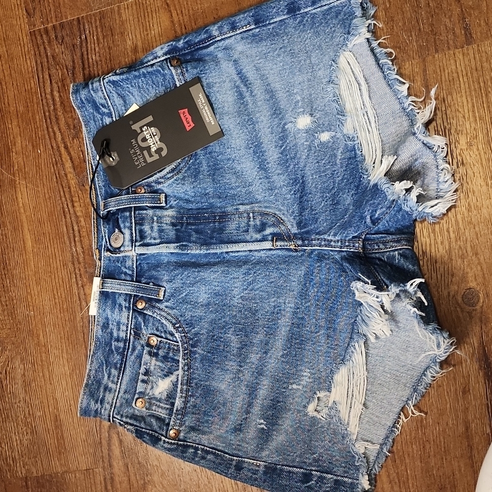 Levi's 501 High Rise Shorts - Size 26